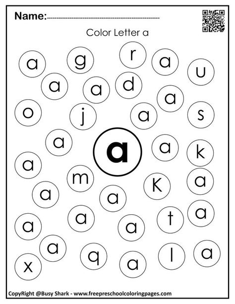 Letter A Preschool Activities, Color By Letter Free Printables, Letter A Activities For Preschool Printables Free, Worksheet Letter A, Letter A Printables, Letter A Activity, Letter A Activities For Preschool, Abc For Toddlers, Letter A Worksheet