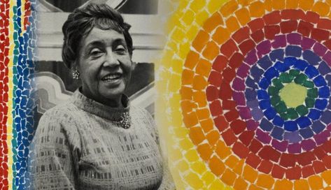 Alma Thomas in 6 Facts and 10 Colorful Abstract Paintings Alma Thomas, Abstract Mosaic, Women Artists, Colorful Abstract Painting, Art Lessons Elementary, School Art Projects, Middle School Art, Art Lesson Plans, Camping Art