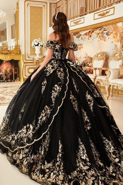 Beautiful Ballgown, Ball Gown Quinceanera Dresses, Floral Ball Gown, Long Ball Gown, Off Shoulder Ball Gown, Bodice Applique, Cinderella Divine, Ball Gowns Princess, Embroidered Bodice