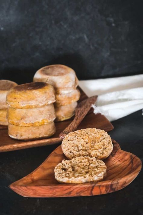 Pumpkin English Muffins, Pumpkin English Muffin Recipe, Pumpkin Sourdough, Milk Kefir Grains, Bakers Delight, Cultured Food, Sourdough English Muffins, English Muffin Recipes, Kefir Grains