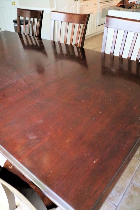 How To Paint Dining Table And Chairs, Traditional Dining Table Makeover, Painted Cherry Dining Room Furniture, Diy Paint Dining Room Table, Redo Dining Room Table And Chairs, Update Dining Table, Chalk Painted Dining Table And Chairs, Chalk Paint Dining Room Furniture, Chalk Painting Dining Room Table