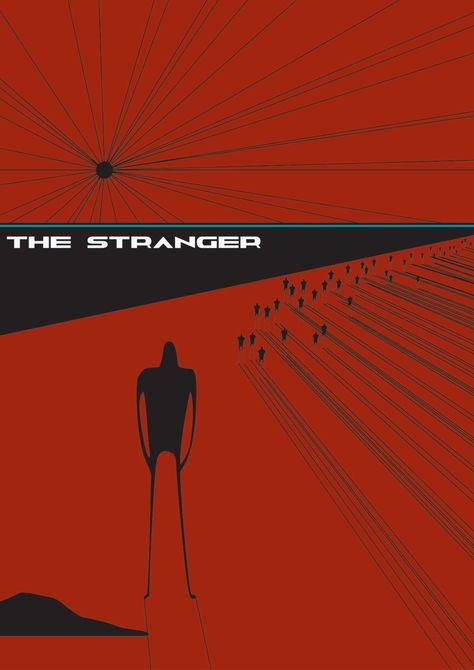 The Strager (1942) Albert Camus #absurdism #philosophy The Stranger Albert Camus Art, Absurdism Philosophy, The Stranger Camus, Camus Poster, Stranger Albert Camus, The Stranger Book, The Stranger Albert Camus, Small Posters, Soviet Art