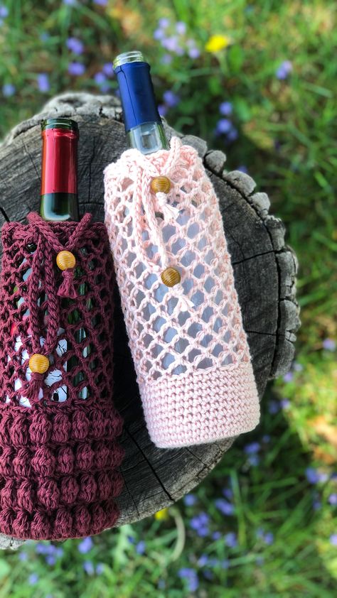 Wine Glass Cozy, Cat Crown, Wine Cozy, Crochet Wine, Spotted Horse, Pumpkin Wine, Bottle Cozies, Back Post Double Crochet, Cozy Crochet Patterns