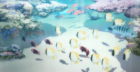 56 Aquarium Gif, Aquarium Drawing, Fish Gif, Aesthetic Gifs, Movie Aesthetic, Fish Aquarium, Banner Gif, Ghibli Movies, Ocean Animals