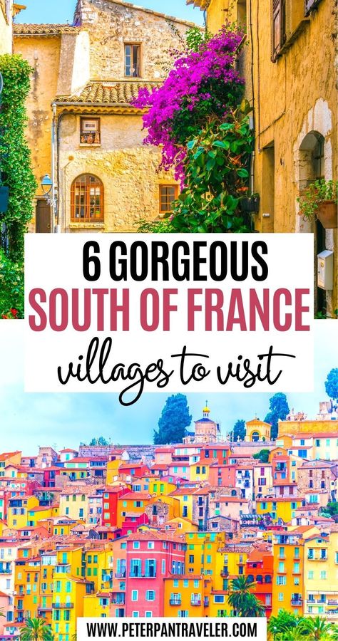 6 Gorgeous South of France Villages to visit. Are you looking to Travel to the South of France? Do you want the perfect Itinerary for your France vacation? Here is a list of the best villages in the South of France | South of France Villages | Best Villages in South of France | Best Villages South France | South of France Itinerary | South of France Travel | South of France Travel Bucket Lists | South of France Travel Destinations #travel #francetravel #southoffrance #france #europe South Of France Itinerary, South Of France Travel, France Vacation, South France, France Itinerary, Paris France Travel, France Travel Guide, Europe Trip Itinerary, Visit France