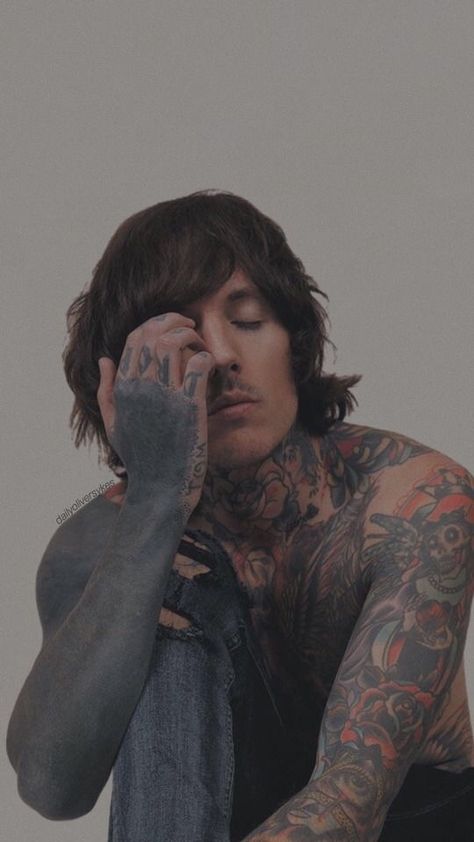 Too perfect Oli Sykes, Oliver Sykes, Bring Me The Horizon, The Horizon, A Man, Tattoos