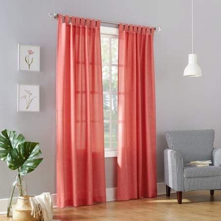 No. 918 Farrell Semi-Sheer Tab Top Curtain Panel Blue Window Treatments, Window Treatments Sheer, Patio Door Curtains, Blackout Panels, Tab Top Curtains, Patio Curtains, Textured Panels, Sheer Curtain Panels, Bed Curtains