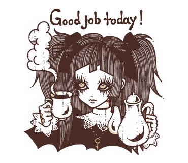 Gothic Illustration, Creepy Drawings, Line Line, Art Line, Creepy Art, Line Sticker, Line Store, Creepy Cute, Art Icon