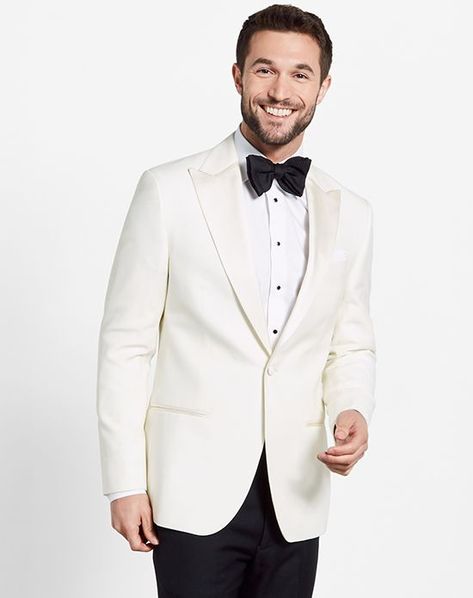 simple and elegant wedding ideas that blanc denver loves. White Tuxedo Men, White Dinner Jacket, Shawl Collar Tuxedo, White Tux, Mode Swag, Charcoal Suit, Black And White Tuxedo, White Dinner, Blue Tuxedos