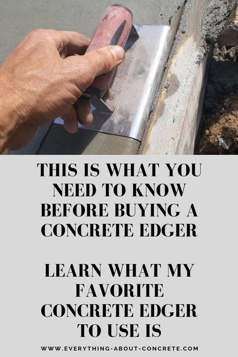 Concrete Edging Diy, Concrete Edging Molds, Edging Tools, Concrete Edger, Concrete Edging, Concrete Creations, Concrete Formwork, Types Of Concrete, Concrete Patios