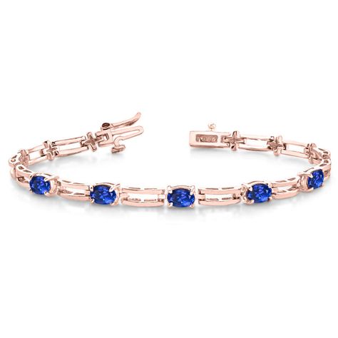 Tanzanite Bracelet, 14k Rose Gold Bracelet, Wrist Wear, Rare Stone, Tanzanite Gemstone, Bracelet Style, Rose Gold Bracelet, Rose Gold Metal, First Choice