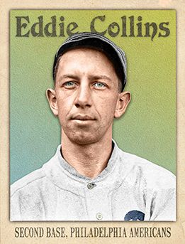 Eddie Collins, Philadelphia Athletics, 1914. Art by Ars Longa Art Cards. Eddie Collins, Baseball Vintage, Baseball Memorabilia, Baseball Photos, Baseball Trading Cards, Retro Sports, Art Cards, Vintage Color, Vintage Baseball