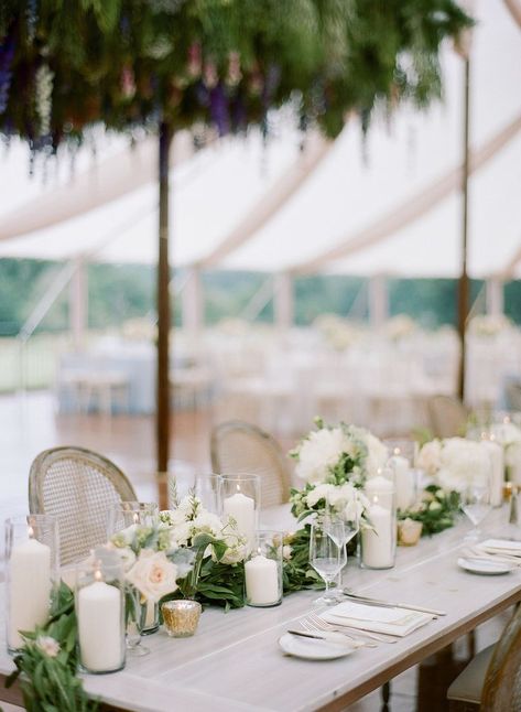 16 Classic Wedding Ideas You'll Still Love 20 Years From Now Country Wedding Decorations Centerpieces, Classic Wedding Songs, Classic Wedding Ideas, Simple Classic Wedding, Green Tablescape, Outdoor Tent Wedding, Neutral Wedding Colors, Rustic Wedding Decorations, Classic Wedding Decorations