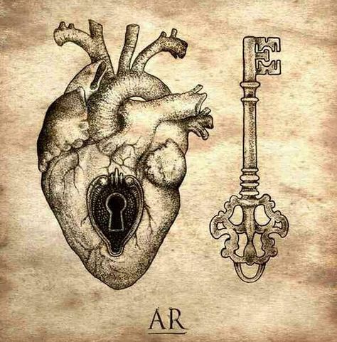 225+ Best Lock and Key Tattoos Ideas (2023) - TattoosBoyGirl Heart And Lock Tattoo Couple, Locked Up Heart Tattoo, Lock Inspired Art, Heart With Lock Drawing, Heart Locked Up, Lock Title Page Art, Lock Gcse Art Ideas, Lock Textiles Gcse, Heart With Lock Tattoo