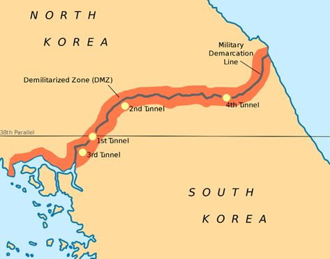 DMZ Korea: 13 Facts about Korean Demilitarized Zone - Trazy Travel Blog South Africa Photography, Buffer Zone, Korea South, Korean Peninsula, South Korea Travel, Africa Do Sul, Korea Travel, North Korean, Get Shot