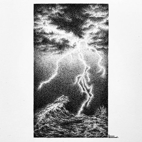 tiny on Instagram: “|| lightning strike experiment part 3. Looking back on my previous lightning drawing I felt it was a little empty. Mainly concerning the…” Lighting Strike Drawing, Lightning Strike Drawing, Lightning Sketch, Lightning Illustration, How To Draw Lightning, Lightning Drawing, Tiny Panda, Sketchbook Ideas Inspiration, Lightning Art