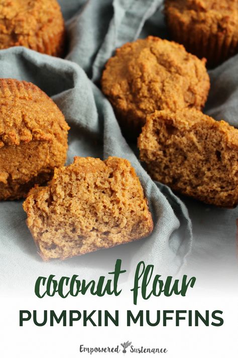 Scd Pumpkin Muffins, Coconut Flour Pumpkin Muffins, Coconut Flour Muffins, Gluten Free Pumpkin Muffins, Paleo Muffins, Scd Diet, Inflammatory Recipes, Coconut Flour Recipes, Low Carb Dessert