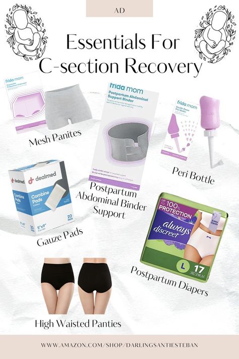 Essentials For C-section Recovery. C-section recovery essentials for mothers who have undergone this surgical procedure. Each product represents a key component of their healing journey. Here are essential products designed to aid and support mothers during their postpartum recovery following a C-section. Comfortable postpartum recovery after C-section. Tips for alleviating C-section discomfort. Pregnancy Remedies, Post C Section, Postpartum Care Kit, Birth Recovery, Abdominal Binder, Pregnancy First Trimester, C Section Recovery, Baby Room Organization, Baby Life Hacks