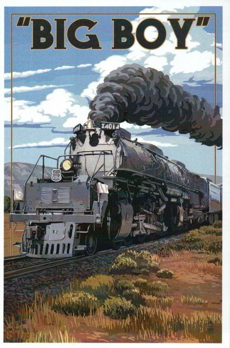 BIG BOY LOCOMOTIVE Union Pacific Railroad, Train, Engine 4014 -- Modern Postcard - $1.99. Hi, thanks for looking !!! This Postcard IS A MODERN CARD ( NOT Vintage, this card is new ) and it is in nice shape !!! It is unused !!! YES, I COMBINE SHIPPING !!! Buy as many cards as you would like and pay a shipping charge of just 99 cents ( US addresses ). PLEASE, CHECK OUT MY STORE !!! Have a Wonderful Day !!! Please note that in some cases wavy, multi-colored lines ( banding ) appear 123281847836 Cave Decorations, Modern Lofts, Cave Bathroom, Big Boy 4014, Steam Trains Photography, Tailgate Bench, Cave Room, Railroad Art, Automotive Furniture