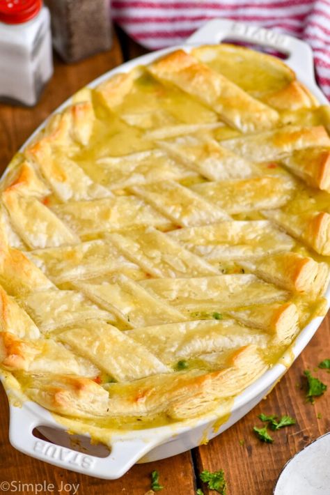 Thick Chicken Pot Pie, Chicken And Dough Recipes, Chicken Pot Pie Using Phyllo Dough, Chicken Pot Pie Philo Dough, Chicken Pot Pie With Filo Pastry, Chicken Pot Pie 9x13 Pan, Phillo Puff Pastry Chicken Pot Pie, Chicken Pot Pie Croissant Crescent Rolls, Chicken Pot Pie Phyllo Dough