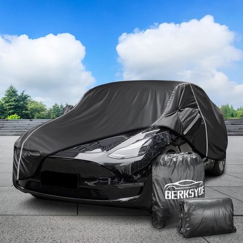 BERKSYDE Car Cover for Tesla Model Y 2020-2022 All Weather 6 Layers Full Car Cover with Ventilated Mesh Charge Port and Storage Bag Car Body Cover, Tesla Model Y, Car Cover, Car Body, Tesla Model, Car Covers, Tesla, Storage Bag, Bag Storage