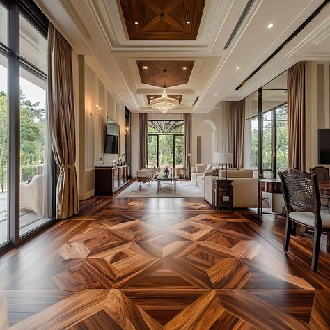 Let us see the big santos rosewood X parquet in the house #parquet #parquetfloor #flooring #flooringideas Parquet Flooring, The House, Flooring, Santos