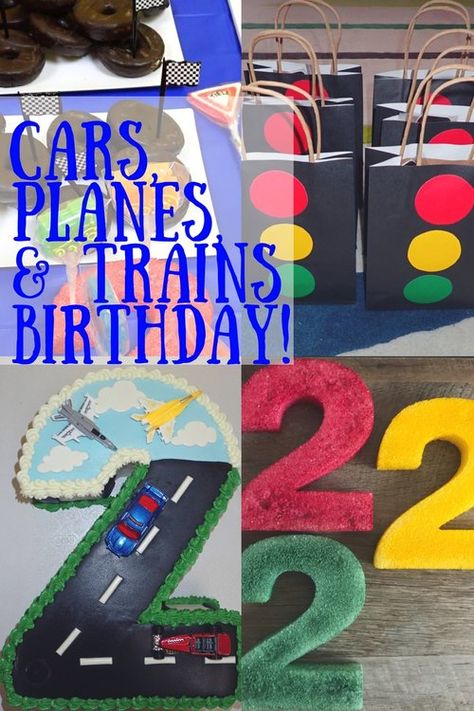 Diy Stop Light, Toddler Birthday Party Themes, Budget Birthday Party, Transportation Birthday Party, Budget Birthday, Transportation Party, 2nd Birthday Party For Boys, Planes Birthday, Transportation Birthday