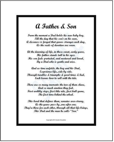 Father Poems From Daughter, Son Poems, Father Poems, Father Daughter Bond, Dad Poems, Fathers Day Poems, Father Son Gifts, Father Daughter Gifts, Daughter Poems