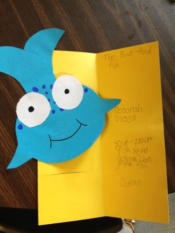 Primary Pals: Pout-Pout Fish craft and foldable Pout Pout Fish Craft, Pout Pout Fish Activities, The Pout Pout Fish, Teacher Necessities, Fish Crafts Preschool, Fish Paper Craft, Reading Story Books, Pout Pout Fish, Ocean Theme Preschool