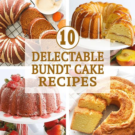 10 Delectable Bundt Cake Recipes Bundt Cake Recipes, Southern Pound Cake, Easy Pound Cake, Pound Cake Recipes Easy, Sour Cream Pound Cake, Cream Cheese Pound Cake, Pound Cake With Strawberries, Pumpkin Spice Cake, Bundt Cake Pan