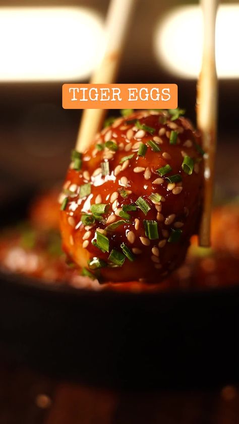 Why isn’t this more popular? 🥚🌶️ This recipe is called “tiger eggs”... | tiger egg | TikTok Can Of Beer, Hard Boiled Egg Recipes, Amazing Food Videos, Deviled Eggs Recipe, Eggplant Recipes, Healthy Diet Recipes, Hard Boiled, Deviled Eggs, Delicious Vegan Recipes