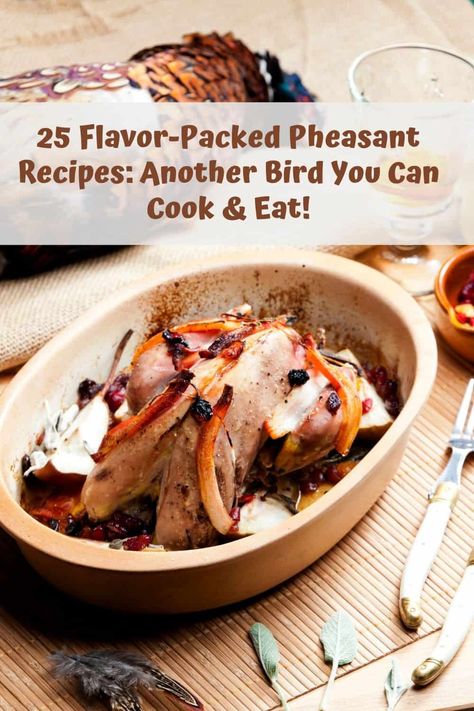 While pheasant is similar to other types of bird meat, in terms of texture when used in Pheasant Recipes, it's known for being somewhat richer in flavor, there are many delicious meals you could make. Pheasant Marinade, Smoked Pheasant Recipes, Pheasant Stew, Grouse Recipes, Roast Pheasant, 2023 Meals, Pheasant Recipes, Wild Recipes, Balsamic Marinade