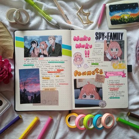 Anime Journal
Bullet journal Anya Journal, Journal Hand Lettering, Cloud Journal, The Forger, Anime Journal, Cute Anime, Be Great, Hand Lettering, Anime