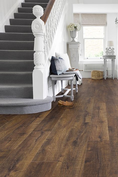 Click Vinyl Flooring, Wooden Flooring Hallway, Flooring Hallway, Downstairs Ideas, Acacia Flooring, Devon House, Click Flooring, Ski Cabin, Lvt Flooring