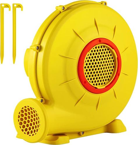 Brand VEVOR Color Yellow Power Source AC Noise Level 60 dB Item Weight 8.9 Pounds Model Name 450W 0.6HP Inflatable Blower Style 450W 0.6HP Inflatable Bounce House, Inflatable Bouncers, Paint Booth, Confined Space, Bouncy Castle, Air Blower, Play Structure, Obstacle Course, Bounce House