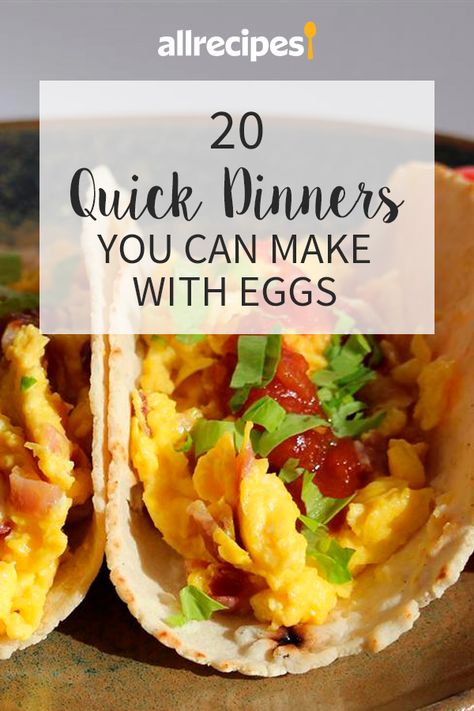 Quick Egg Recipes, Egg Recipes For Dinner, Egg Lunch, Eggs Dinner, Lazy Dinners, Easy Egg Recipes, Meatless Dinner, Quick Dinners, Dinner Recipes Easy Quick