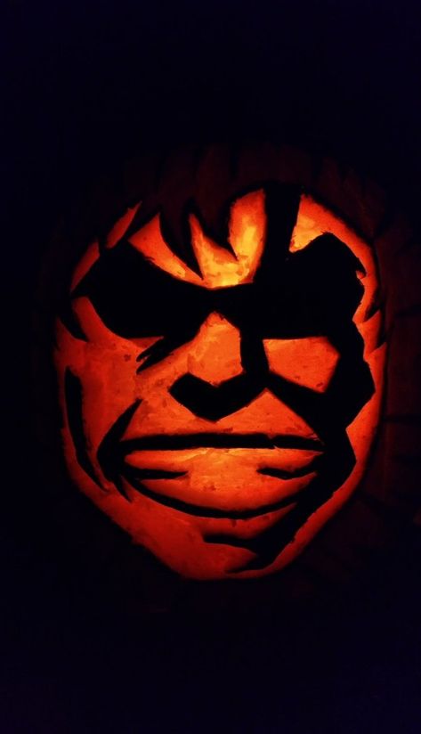 My Hero Academia Pumpkin Carving Ideas Anime Easy, Anime Pumpkin Carving Easy, Creepypasta Pumpkin Carving, Jujutsu Kaisen Pumpkin Carving, Bakugou Pumpkin Carving, Sukuna Pumpkin Carving, Pumpkin Anime Carving, Dumbahh Pumpkin, My Hero Academia Pumpkin Carving