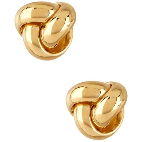 14K Yellow Gold Polished Fancy Love Knot Earrings ($79) ❤ liked on Polyvore featuring jewelry, earrings, yellow, gold knot earrings, gold earrings, yellow gold stud earrings, gold post earrings and stud earrings Gold Knot Earrings, 22k Gold Earrings, Earrings Outfit, Knot Stud Earrings, Knot Studs, Casual Jewelry, Solid Gold Earrings, Jewelry Fashion Trends, Knot Earrings