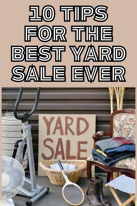 The best tips and tricks for throwing a perfedct yard sale! Raise Money, Garage Sales, Yard Sale, How To Raise Money, Fertility, My Family, Tips And Tricks, Yard, Good Things