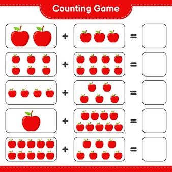 Counting Games, Fun Math Activities, Educational Infographic, Math Activities Preschool, Math Practices, Preschool Activity, Business Powerpoint Templates, Activities Preschool, Math Worksheet