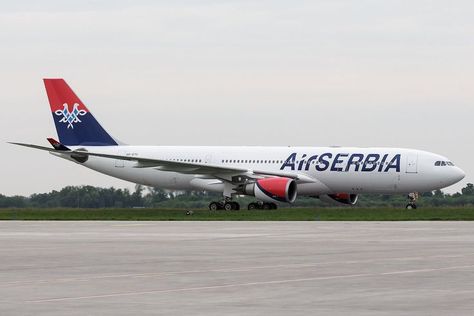 Air Serbia A330-200 Belgrade in May 2016 @Dejan Milinkovik Air Serbia, Jet Airways, Airbus A330, Airplane Photography, Plane Travel, Civil Aviation, Aircraft Pictures, Nikola Tesla, Canon Ef