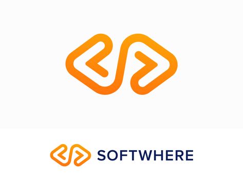 Softwhere Approved Logo Design for Software Company by Mihai Dolganiuc Software Logo Design Ideas, Logo Software Company, Software Company Logo Design Ideas, Coding Logo Design, Software Development Logo, Software Company Logo, Software Logo Design, Approved Logo, Coding Logo