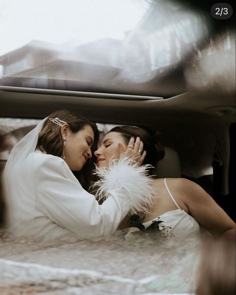 Wlw Wedding, Wedding Photo Inspo, Old Hollywood Wedding, Joshua Tree Wedding, Queer Weddings, Vintage Wedding Photography, Artistic Wedding Photography, Nyc Elopement, Wedding Send Off