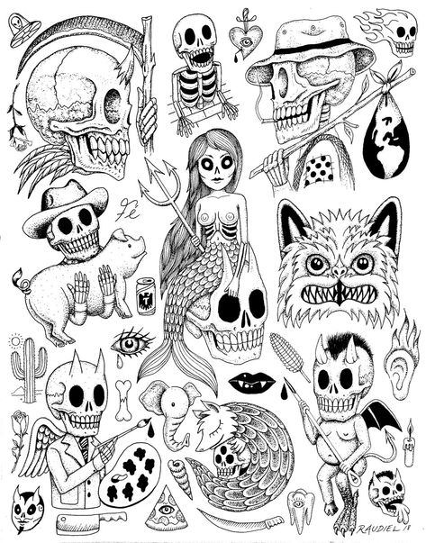 Tattoo flash Tato Flash, Printable Tattoos, Art Flash, Free Tattoo Designs, Tattoos Mandala, Flash Tattoo Designs, Tattoo Flash Sheet, Tattoos Geometric, Cowgirl Art