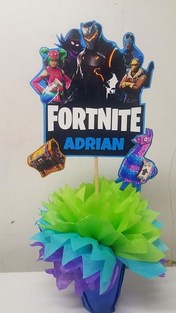 Fortnite Centerpieces, Fortnite Gift Card, Free V Bucks, Nerf Birthday Party, Video Games Birthday Party, Happy 8th Birthday, V Bucks, Birthday Cake Topper Printable, Video Games Birthday