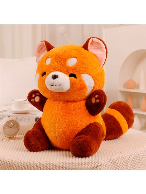 Brown  Collar  Polyester   Embellished   Hobbies, Collections, Parties Red Panda Plushies, Tiger Plushie, Raccoon Stuffed Animal, Panda Stuffed Animal, Panda Panda, Style Savvy, Red Panda, Stuffed Toy, Toys Games