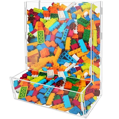 Amazon.com: Montex Acrylic Wall Toy Dispenser Play Room Organization Acrylic Wall Organizer Clear Hanging Organizer for Kid's Playroom, Blocks, Cars, Snacks : Baby Lego Wall Storage, Lego Playroom, Toy Closet Organization, Kid's Playroom, Lego Wall, Lego Room, Wall Organizer, Playroom Organization, Lego Storage