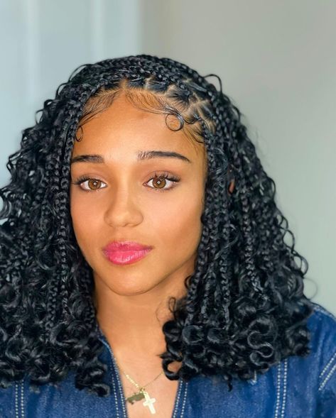 Boho Bob, Bohemian Knotless Braids, Twist Ideas, Bohemian Knotless, Boho Braided Hairstyles, Bob Braids Hairstyles, Biracial Hair, Big Box Braids Hairstyles, Hair Patterns