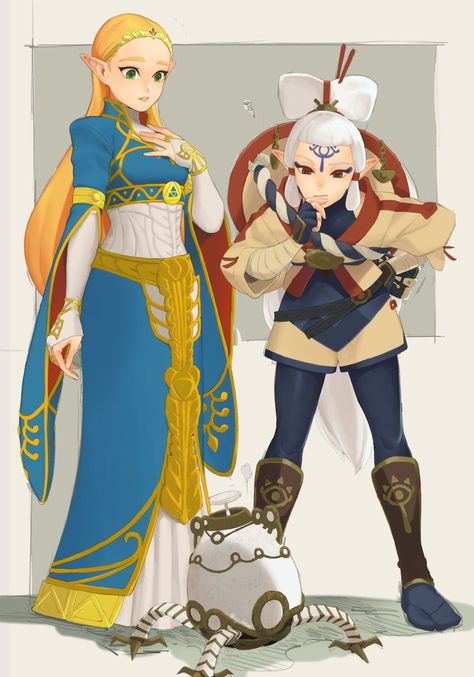 Zelda Age Of Calamity Fanart, Zelda X Impa Botw, Legend Of Zelda Impa, Botw Impa, Impa Botw, Impa Cosplay, Zelda Impa, Calamity Zelda, Ivy Draw