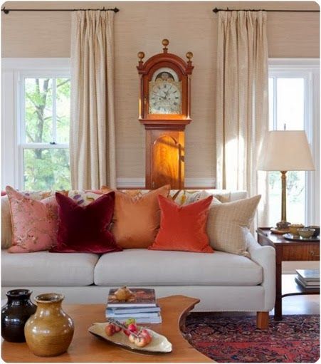 ikea sanela...perfect fall pillow Sarah Richardson Farmhouse, Sarah Richardson Home, Farmhouse Living Room Curtains, Sarah Richardson Design, Sarah Richardson, Modern Farmhouse Living, Fall Living Room Decor, Fall Living Room, Casa Vintage